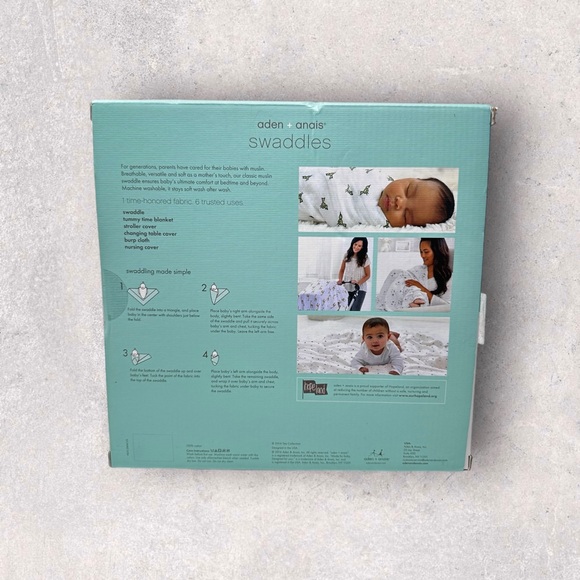 Tea x Aden & Anais Swaddle Pack in Global Garden - Picture 2 of 3